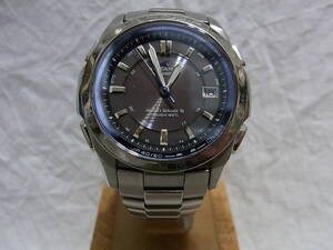 稼働 現状品 CASIO OCEANUS OCW-T100 カシオ オシアナス(黒文字盤) クォーツ アナログ 腕時計 【中古品】 