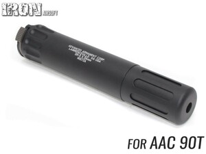 IRO-1204A　IRON AIRSOFT AACスタイル SR-5 5.56 サプレッサー 90T