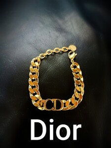 美品 ChristianDior クリスチャンディオール ブレスレット チェーン アクセサリー バングル 喜平 金 ゴールド 10万近い値段 Dior 