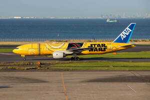 飛行機　デジタル画像 ANA スターウォーズ C-3PO 11