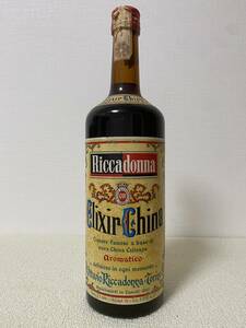 【推定1960年代】Elixir China / Riccadonna【エリクシール・キナ】1000ml , 31% , 3スタータックスシール