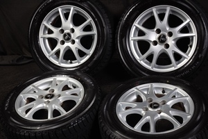 ★バリ山 175/65R14 国産YOKOHAMA 2019年製 スタッドレス カローラパッソファンカーゴラウムヴィッツプラッツフィットキューブノートデミオ