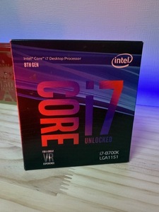 Intel Core i7-8700K【RockitCoolプロフェッショナルデリッド済み】、銅プレート搭載、動作確認済み、美品、箱付き