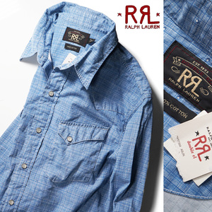 新品正規【RRL】ダブルアールエル雰囲気抜群/完売レア過去モデル/黄金期/ウエスタンチェックシャツM/ラルフローレン