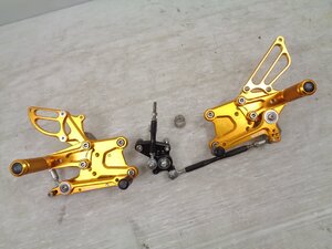 CBR600RR PC40 20-24 ベビーフェイス パフォーマンスステップ バックステップ キット ゴールド シフター対応品 9ポジ 良品【F590】