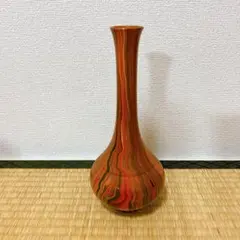 レトロ　花瓶　マーブル模様　オブジェ フラワーベース ヨーロッパ