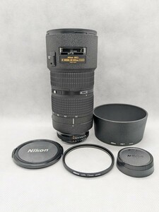 １円スタート Nikon ED AF NIKKOR 80-200mm f2.8 D ニコン カメラレンズ 一眼レフ ジャンク扱い フィルター フード レンズキャップ付き