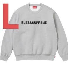 Supreme BLESS Crewneck Heather Grey L新品