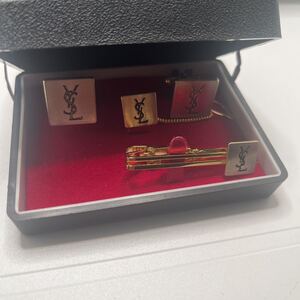 Yves Saint Laurent イヴサンローラン ネクタイピン カフス セット ゴールド