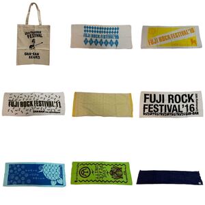 FUJI ROCK FESTIVAL フジロック フェスティバル 2009.2010.2011.2014.2016… エコトートバッグ フェイスタオル 9点セット アーカイブ