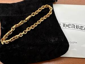 CHROME HEARTS クロムハーツ 22K ペーパーチェーン8インチ ブレスレット CH PAPER CHAIN 8inch