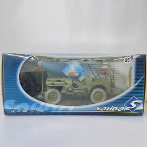 25 SOLIDO ソリド 1/18 8075 Voiture ジープ ウィリス アメリカ陸軍 1942 第二次世界大戦 ミニカー