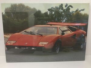 refle0 【木製パネル】LEO-516 LAMBRGHINI COUNTACH LP500 ランボルギーニ 写真パネル インテリア レトロ 車