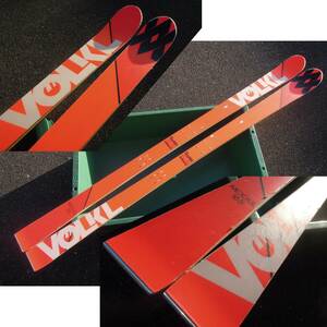 ★☆VOLKLフォルクル165★MOGULモーグルスキーski★小回りカービングターンにも最適★小キズ中古★取付穴複数★エッジ錆★☆