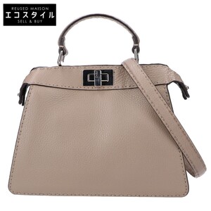 FENDI フェンディ 8BN327 ピーカブー ISeeU スモール セレリア 2WAY ハンドバッグ CORDA/シルバー金具 レディース