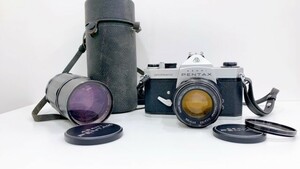 ASAHI PENTAX SPOTMATIC SP TAKUMAR 1:1.4/50 ペンタックス 一眼レフ フィルムカメラ ボディ レンズ 望遠レンズ 1:4/200 ジャンク