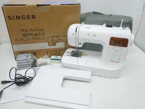 ‡ 0360 【美品】 SINGER シンガー コンピュータミシン SN777αⅢ ホワイト 文字縫い機能付き 通電確認済 使用感少