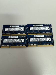 S702) ★SK hynix★ノートパソコン用メモリ 4GB×4枚 1R×8 PC3L-12800S-11-13-B4 ★動作確認 複數在庫