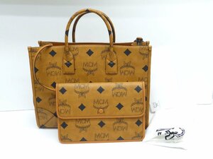 美品 MCM マキシ ヴィセトス トートバッグ ラージ BAG 鞄 保存袋・購入明細付き △WB820