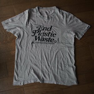 adidas アディダス　コットン　Tシャツ　L　”End Plastic Waste”