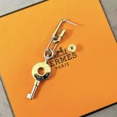 ✨極美品✨HERMES キュリオジテ セリエ キーモチーフ ピアス コンビカラー