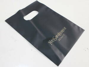 12 Yves Saint-Laurent YSL BEAUTE イヴ・サン＝ローラン ナイロン袋 BLACK ブラック 黒 袋 紙袋 ショップ袋 ショッパー ショッピング袋