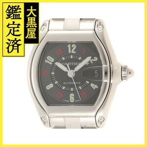 Cartier　カルティエ　ロードスターLM　W62002V3　ステンレス　ブラック　替えベルト　男性用自動巻時計【434】 【中古】