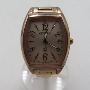 腕時計 CITIZEN XC ES9392-51W H060-T023894 エコドライブ 電波時計 ピンクゴールド 美品