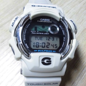 送料２９０円～！カシオ ジーショック DW-9700LG-8JR メンインホワイトグレー ガルフマン タフソーラー タイドグラフ G-SHOCK GULFMAN