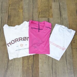 ノローナ NORRONA レディース Tシャツ 3枚セット 半袖 トップス ウェア 登山 キャンプ アウトドア cf06or-rk26y05894