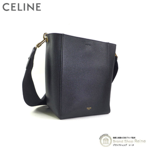 セリーヌ （CELINE） サングル バケット スモール ショルダー バッグ 18930 BLACK（新品同様）中古