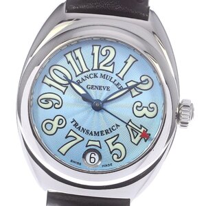 フランクミュラー FRANCK MULLER 2000L トランスアメリカ デイト オートクォーツ レディース 良品 _773866