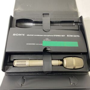 SONY エレクレット コンデンサマイク ECM-2270 動作未確認 AAL1211S0511/1231