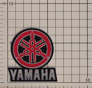 ヤマハ マーク レーシング エンブレム スパンコール YAMAHA sticker Racing 赤