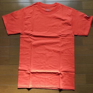 Champion チャンピオン シンプル Tシャツ Sサイズ オレンジ 半袖Tシャツ ワンポイント 無地 半袖 定価4950円 y10032-1-HZ4