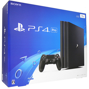 【中古】SONY プレイステーション4 Pro 1TB ブラック CUH-7000BB01 ゴム足なし 元箱あり [管理:1350009195]