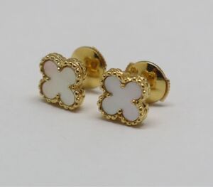 ヴァンクリーフ＆アーペル/Van Cleef&Arpels/スウィート アルハンブラ/ピアス/VCARA44800/Au750 (K18YG)/レディース/マザーオブパール