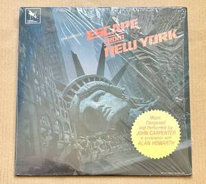 LP★John Carpenter In Association With Alan Howarth / Escape From New York シュリンク付き 美盤 1981年USオリジナル盤 サントラ