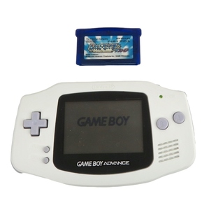 まとめ 2点 任天堂 Ninrtendo ゲームボーイアドバンスGAMEBOY ADVANCE 本体 AGB-001 白 ソフト ポケットモンスターサファイア 0613-035