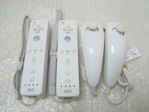 PK18960S★任天堂★Wiiリモコン ヌンチャク 4個セット★シロ★動作品★