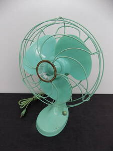 【EN-039】MITAUBISHI/三菱 扇風機 AC ELECTRIC FAN 30cm 3枚羽根 昭和レトロ ヴィンテージ アンティーク 動作確認済