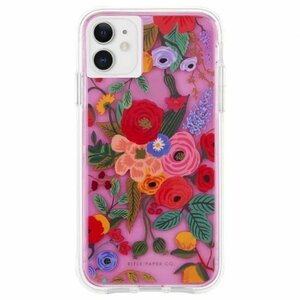 即決・送料込)【Rifle Paper Co】iPhone 11/iPhone XR 兼用 Case RIFLE PAPER - Garden Party - Blush