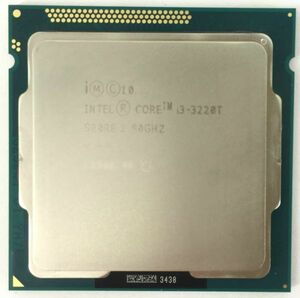 Intel CPU Core i3 3220T ×1枚 2.80GHz SR0RE 2コア ソケット FCLGA1155 デスクトップ用 BIOS起動確認済 即決【中古品】【送料無料】　