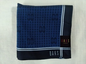 【正規品】DAKS / ダックス ハンカチ ネイビー dyh-6235