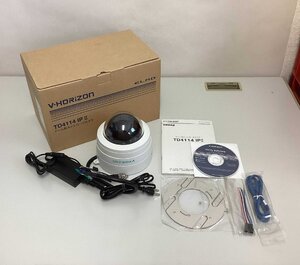 中古品 ELMO V-HORIZON TD4114 IPⅡ ドーム型ネットワークカメラ 防犯カメラ 直径146ｍｍ×高さ133ｍｍ 取り扱い説明書 付属品 エルモ I307