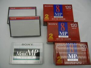 SONY MP Video8 TAPE 9pcs ● ソニー 8ミリ Metal 20分× 1本 スタンダード 120分 × 8本 ● ビデオテープ