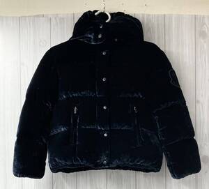 MONCLER モンクレール CAILLE ベロア ダウンジャケット サイズ8anni 130cm ネイビー