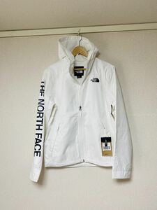 メンズ新品★海外限定★ノースフェイス マウンテンパーカー 白 ブランドロゴS★アウトドア THE NORTH FACE