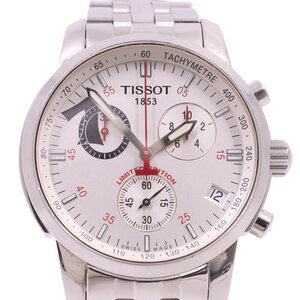 TISSOT ティソ マイケル・オーウェン限定モデル クロノグラフ クォーツ メンズ 腕時計 シルバー文字盤 純正SSベルト【いおき質店】