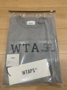 【美中古】 WTAPS 23SS DESIGN01 LS COTTON COLLEGE アッシュグレー L ダブルタップス ロンT